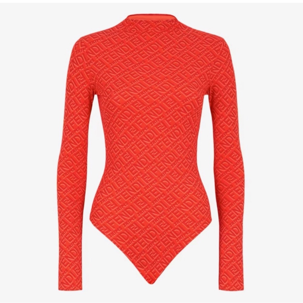 Fendi x Skims Mock Neck Long Sleeve Bodysuit - NWT